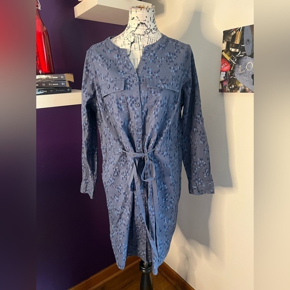 L.L. Bean Dresses & Skirts - LL Bean Comfort Cotton Tencel Long Sleeve Dress NWT